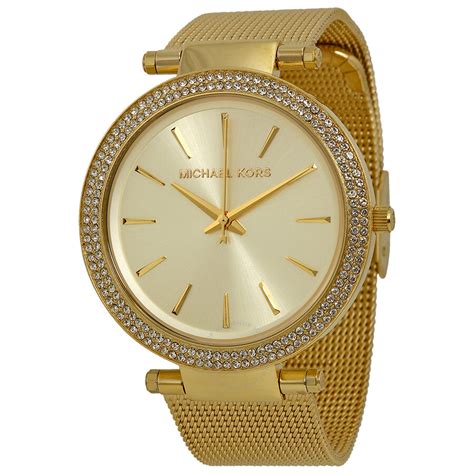 Michael Kors Darci Gold Tone Stainless Steel Lad.